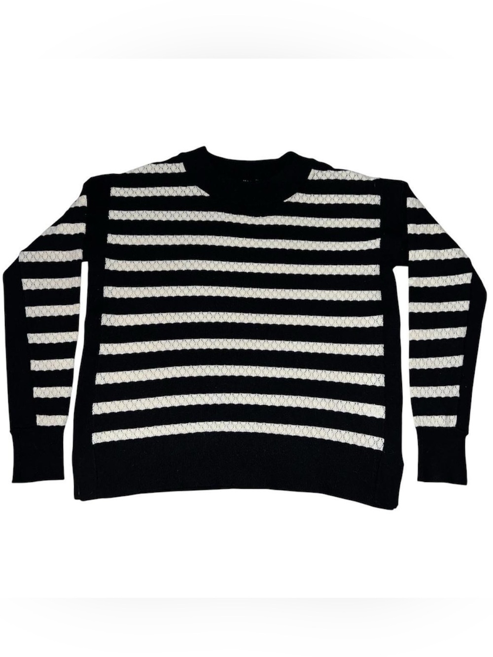 Black & cream striped sweater.